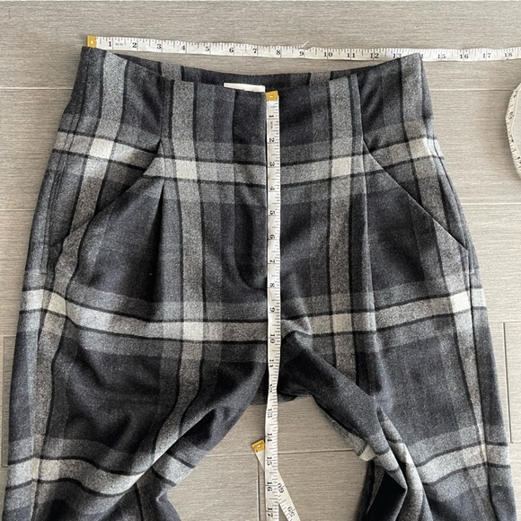 Aritzia Wilfred Chambery Check Plaid Pant 4 High Rise Wool Cashmere Academia - Picture 14 of 16